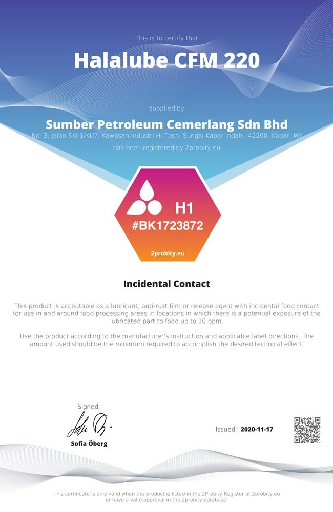 Halalube CFM 220